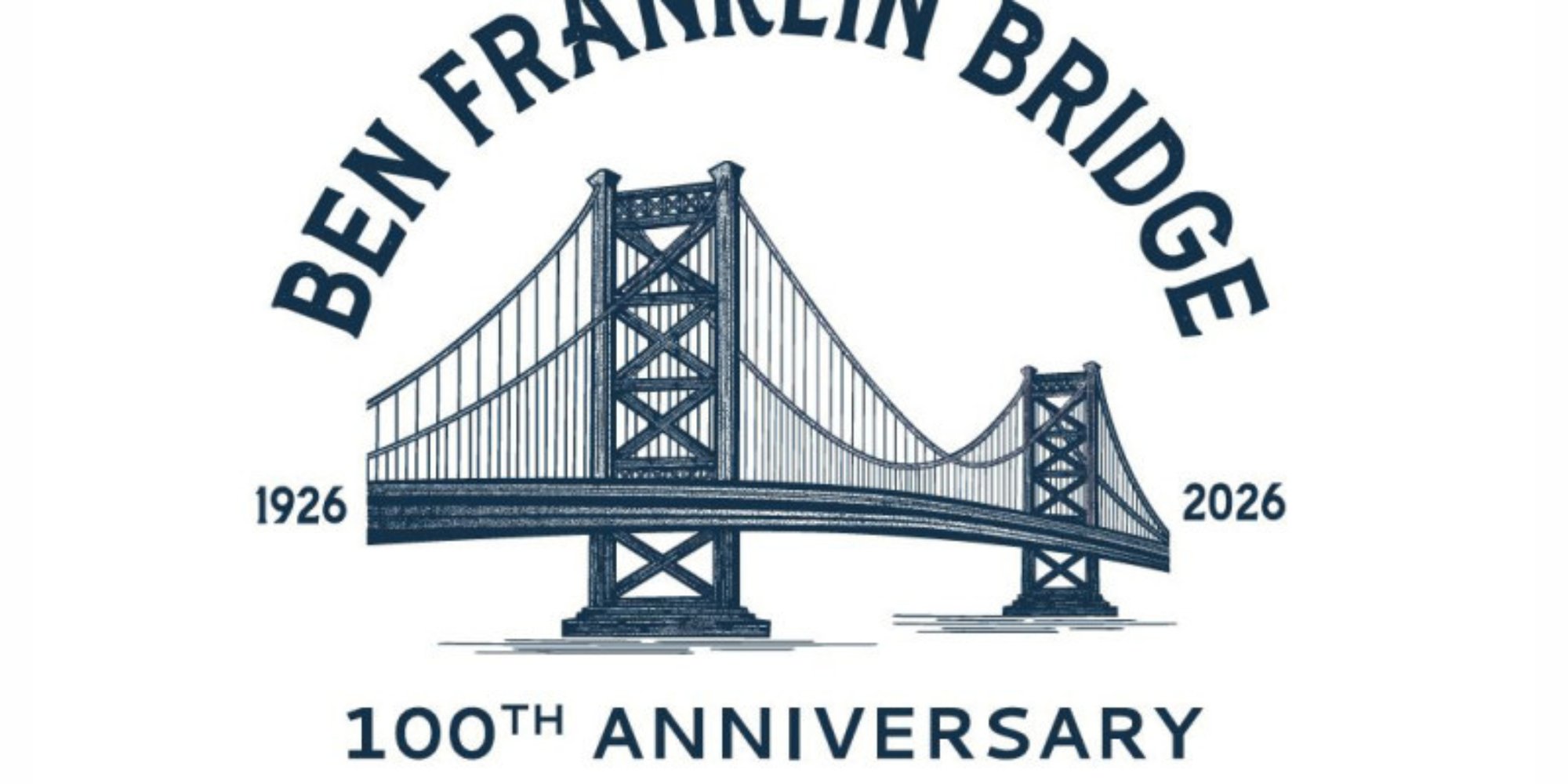 Ben Franklin Bridge 100th Anniversary Event Graphic