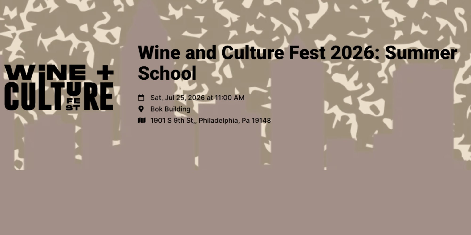 Wine & Culture Event Banner 